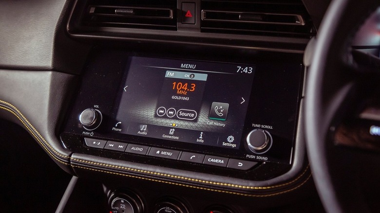 Nissan Z infotainment screen