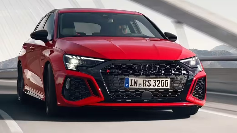 An Audi RS 3 Sportback