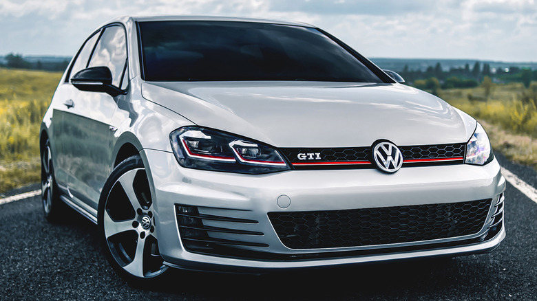 A Golf GTi hatchback