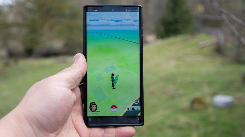 Pokemon Go being played on android
