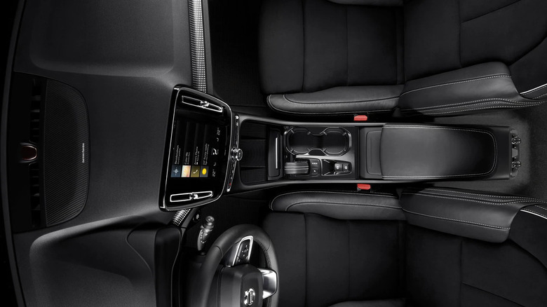 Interior shot of a 2022 Volvo XC40