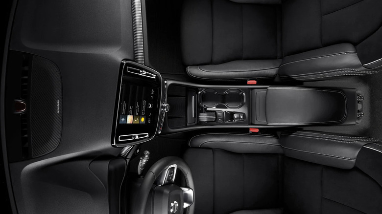 Interior shot of a 2022 Volvo XC40 