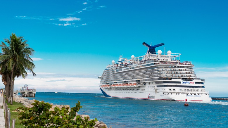 A cruise ship near Miami, Florida