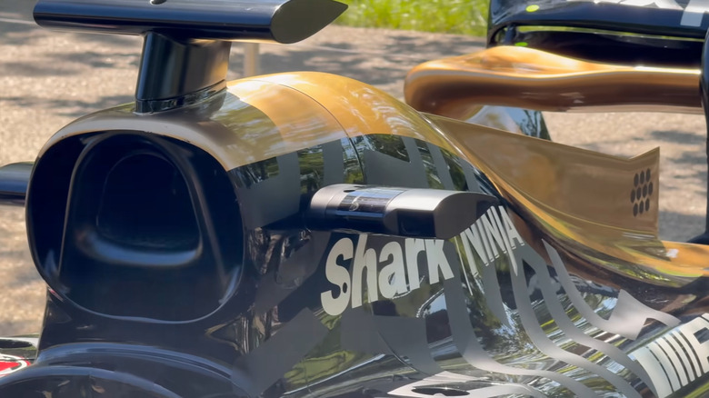 F1 movie camera on car