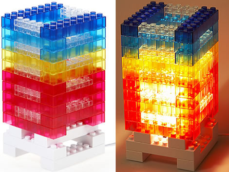 Lego tower mood light