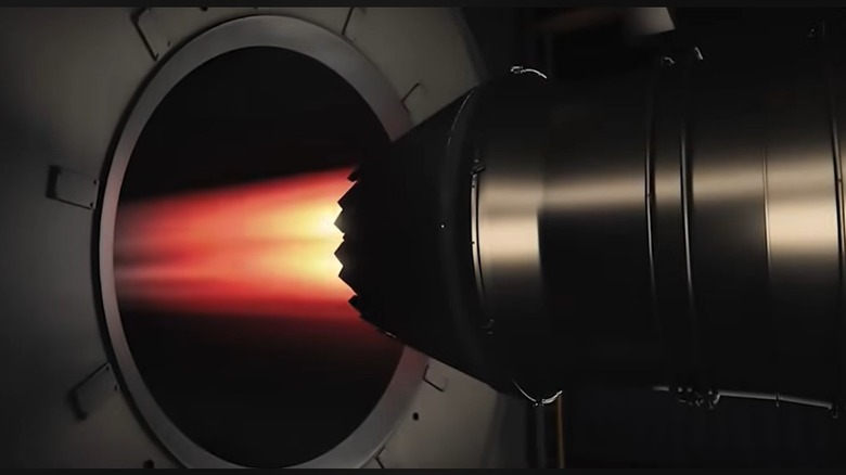 Rendering of a next generation engine during testing