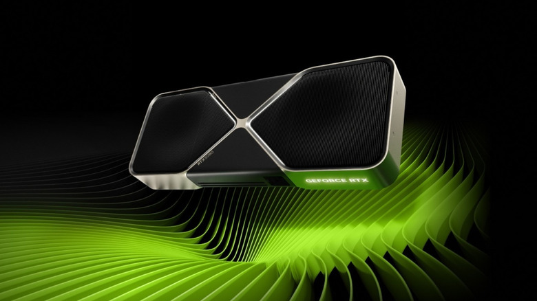 NVIDIA GeForce RTX 5070 on digitally rendered background