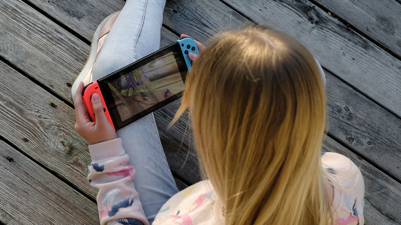 Playing games outside on Switch