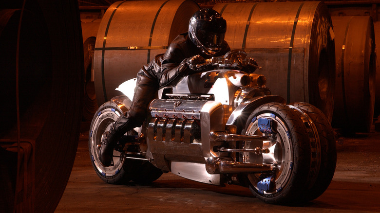Rider on Dodge Tomahawk concept