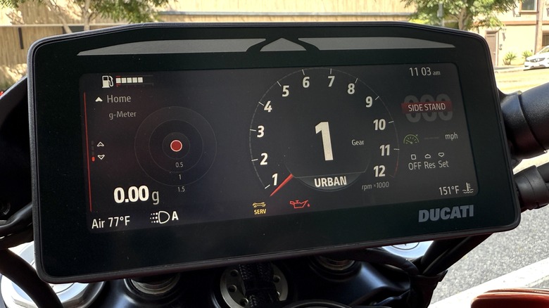 2026 Ducati XDiavel V4 rider display screen