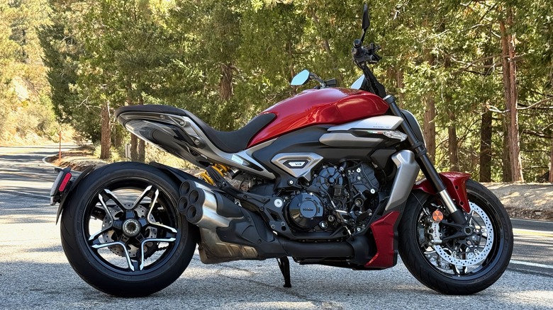 2026 Ducati XDiavel V4 parked in the mountains