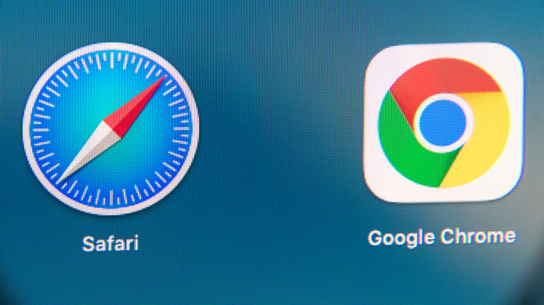 safari and chrome icons