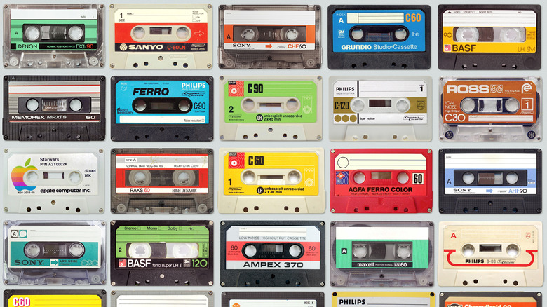 Collection of cassette tapes