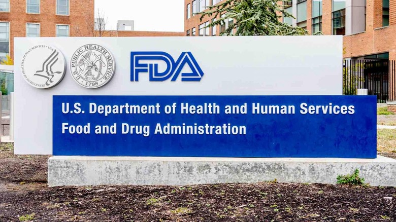 FDA sign near building