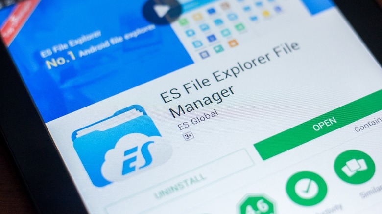 es file explorer store page
