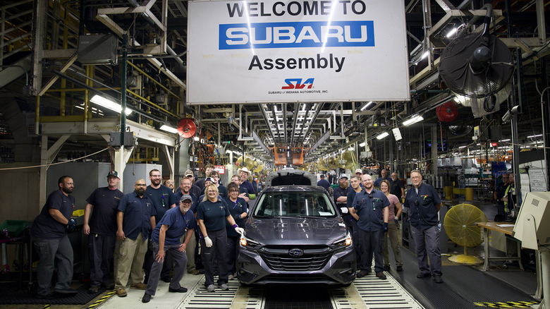 Final Subaru Legacy rolls off of assembly line