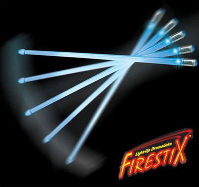 Firestix drumsticks good for Rock Band