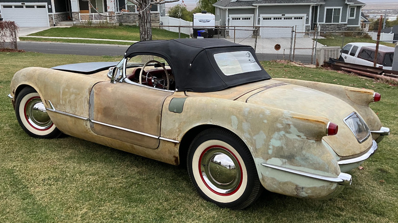 1953 Chevrolet Corvette CN 001, rear-left 3/4 view