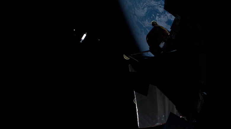Odin separates from Intuitive Machine's Athena craft and sets out on its trajectory. One of the last views AstroForge has of its spacecraft