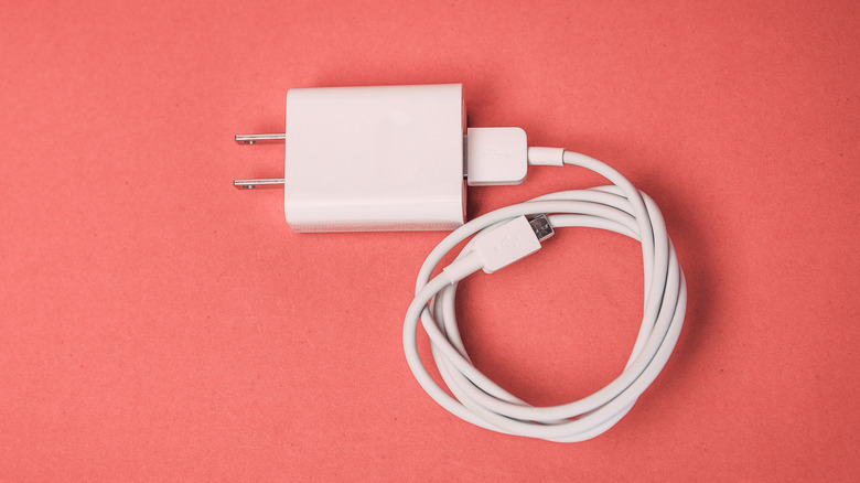 unplugged Android charger