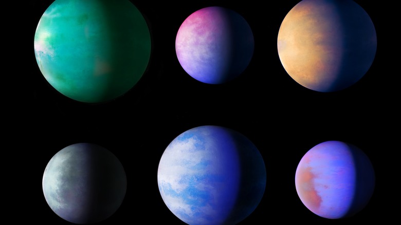 exoplanets in mixed size order
