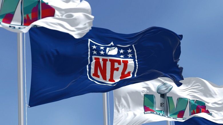 NFL logo flags