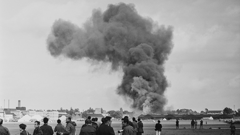 Atlantic crashing at Farnborough Air Show