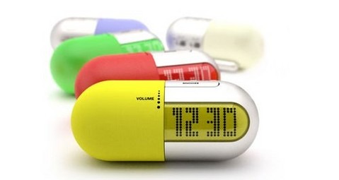 pill radio clock