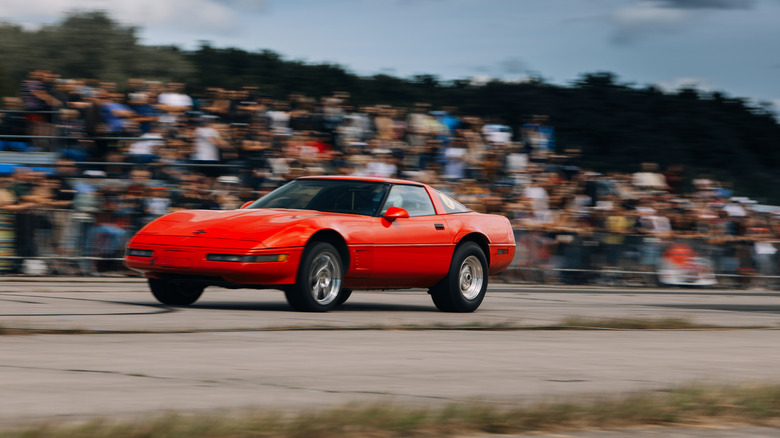 Chevy Corvette C4 at speed