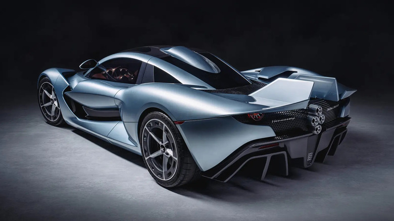 Rear quarter view of the Hennessey Blackbird