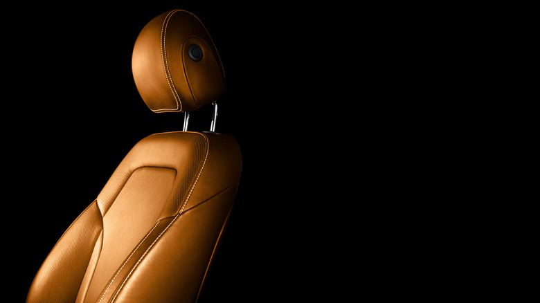Leather car seat