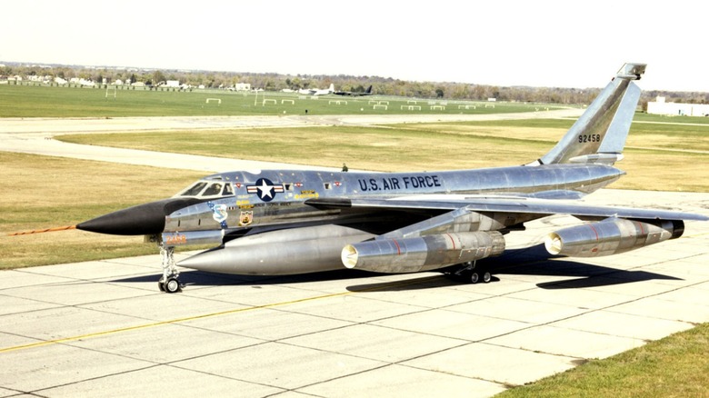 Convair B-58 Hustler taxiing airport