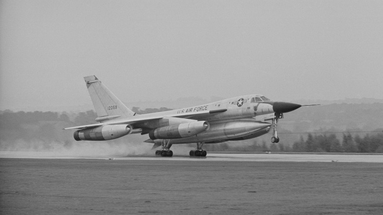 B-58 Hustler taking off