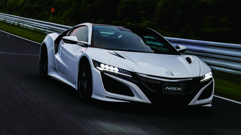 Honda NSX at speed