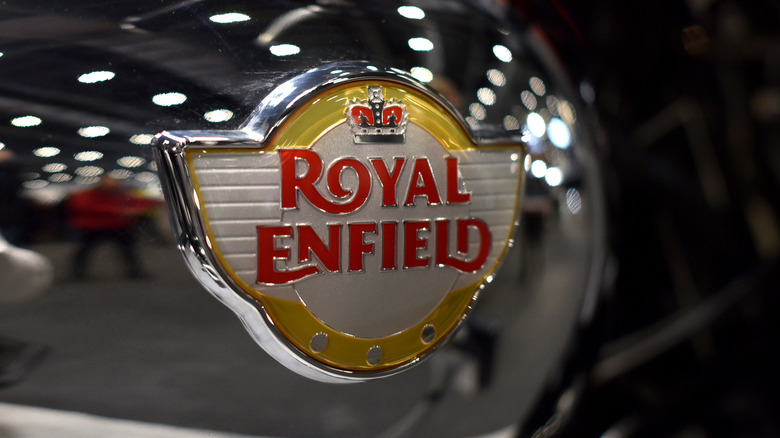 Royal Enfield Interceptor fuel tank badge
