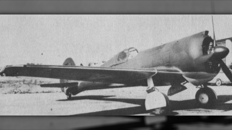 A Curtiss Wright CW-21 Demon on the ground