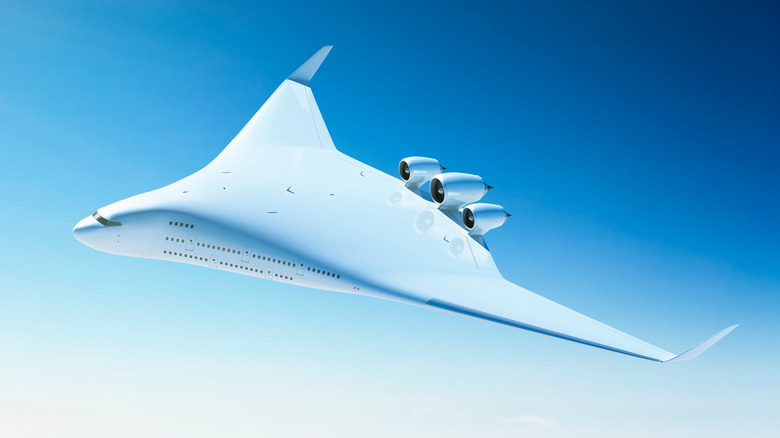 blended wing future jet