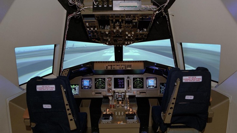 NASA research flight deck simulator