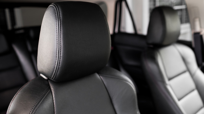 leather car seat headrests