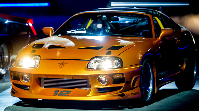 Orange 1994 Toyota Supra