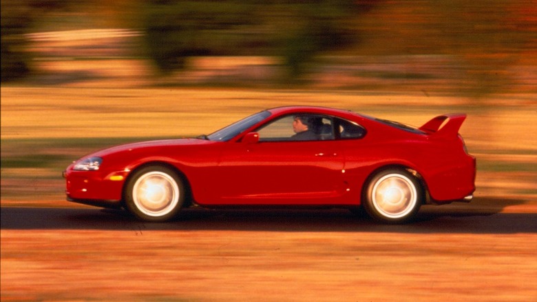 Red Toyota Supra