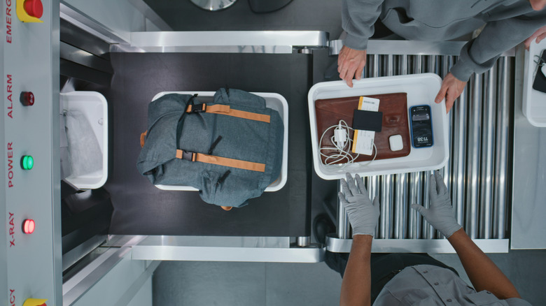Items going through TSA security screening