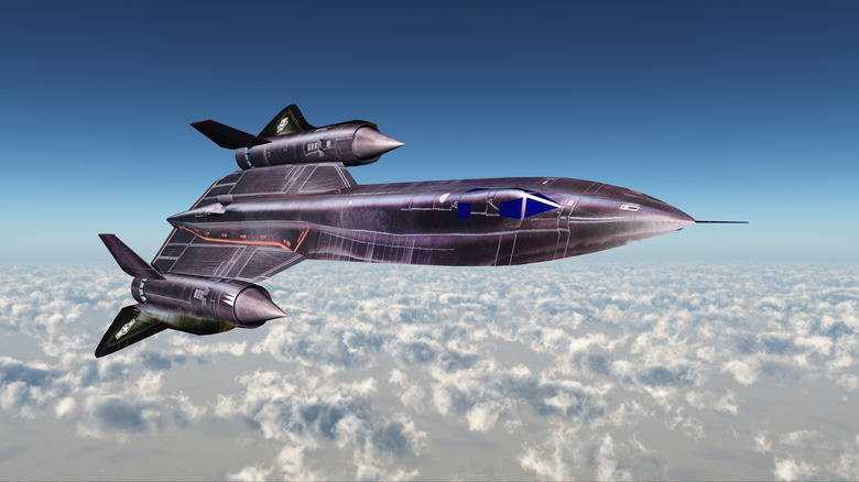 SR-71 Blackbird digital render