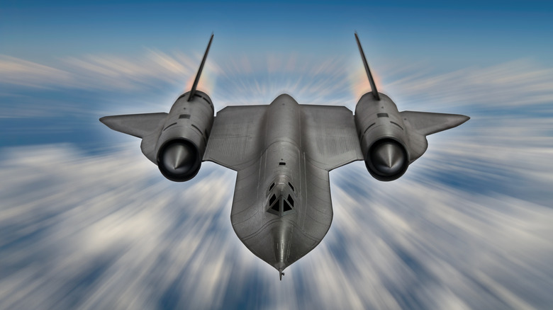 SR-71 Blackbird in flight