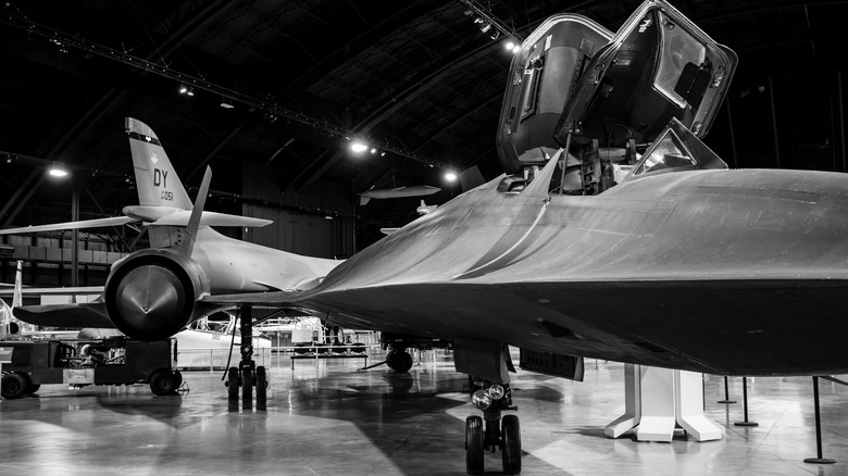 SR-71 Blackbird cockpit open