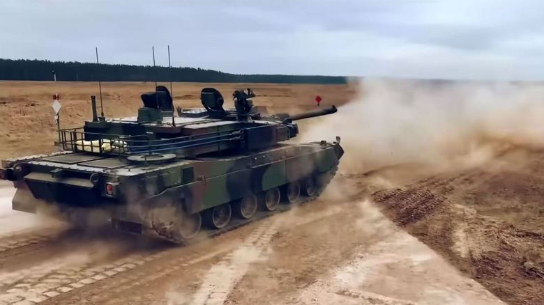 K2 Black Panther firing in the desert