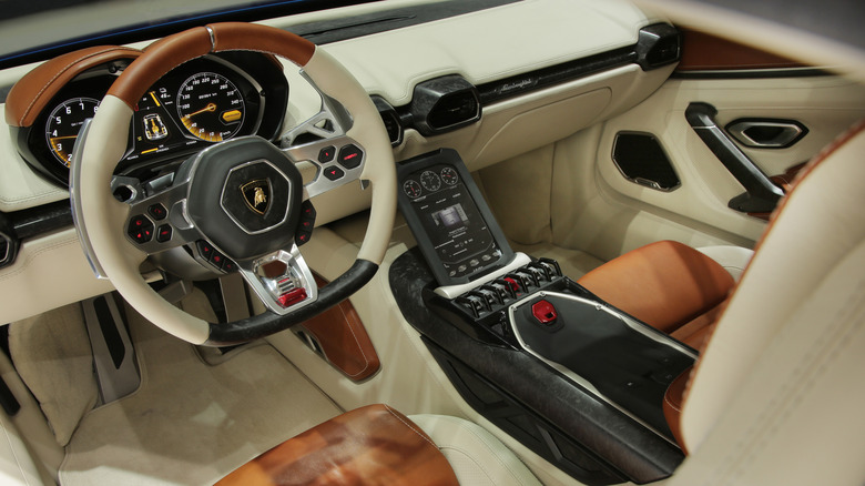 Interior of a Lamborghini Asterion