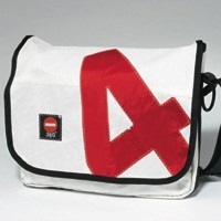 laptop bag from recycled yacht sails