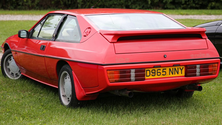 A red Lotus Excel 