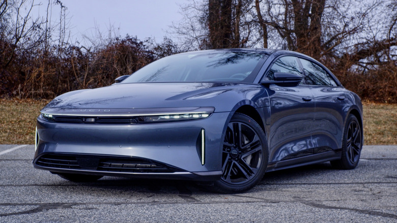Lucid Air front 3/4 view